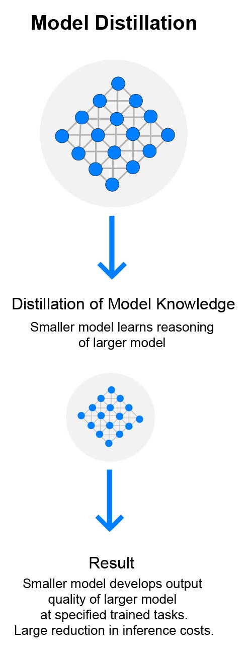 Infographic of AI Distillation